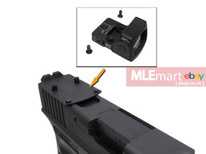 MLEmart.com - Wii Tech Glock series (T.Marui, WE) CNC Aluminium RMR Slim Mount & Rear Sight