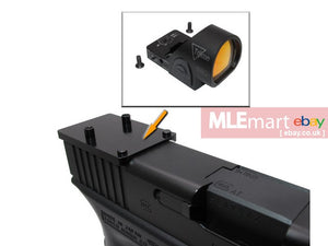 MLEmart.com - Wii Tech Glock 17 Gen4, 17, 19, 34 (T.Marui, WE) CNC Aluminium SRO Mount