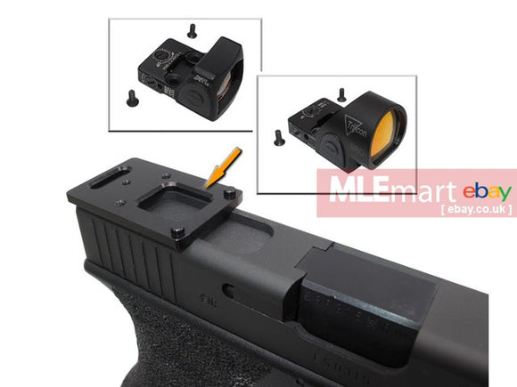 MLEmart.com - Wii Tech Glock series (T.Marui, WE) CNC Aluminium SRO/RMR Mount