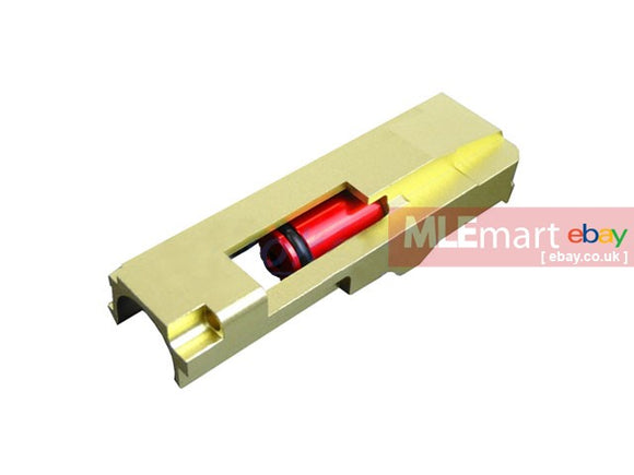 X22 Builders CNC 7075-T6 Aluminum Lightweight Bolt Carrier w/ Piston for KJW KC-02 ( Gold ) - MLEmart.com