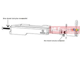 X22 Builders CNC 7075-T6 Aluminum Lightweight Bolt Carrier w/ Piston for KJW KC-02 ( Gold ) - MLEmart.com