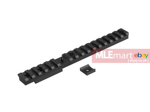 X22 Builders 6061 Aluminum Upper Rail for KJW KC-02 (Black) - MLEmart.com