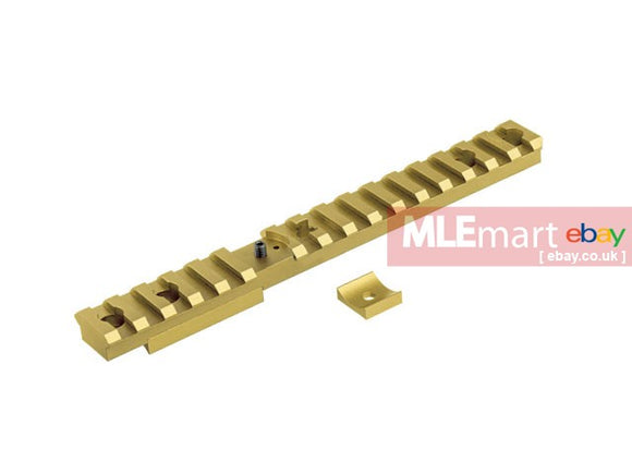 X22 Builders 6061 Aluminum Upper Rail for KJW KC-02 (Gold) - MLEmart.com