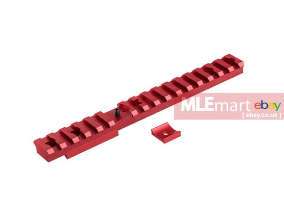 X22 Builders 6061 Aluminum Upper Rail for KJW KC-02 (Red) - MLEmart.com