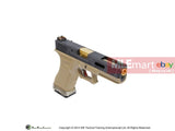 WE G18C GBB Pistol (Black Slide,Tan Frame,Gold Barrel) - MLEmart.com