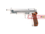 WE Metal M92F GBB Pistol with Long barrel (Silver) - MLEmart.com