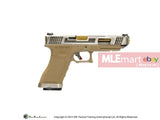 WE G35 GBB Pistol (Sliver Slide, Tan Frame, Gold Barrel) - MLEmart.com