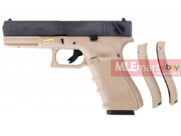 WE 18C Gen4 Rail Steel Silde GBB Pistol (BK & DE) - MLEmart.com