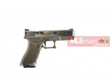 WE G18C GBB Pistol (Silver Slide,Tan Frame,Gold Barrel) - MLEmart.com