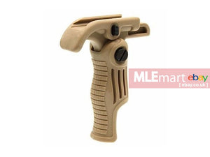 Cyma QD Foldable Foregrip Rail Mounted (Tan) - MLEmart.com