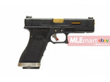 WE G18C GBB Pistol (Black Slide,Black Frame,Gold Barrel) - MLEmart.com