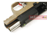 WE Metal Slide M&P Compact Semi-Auto GBB (Black Slide/Silver Barrel/Tan Frame) - MLEmart.com