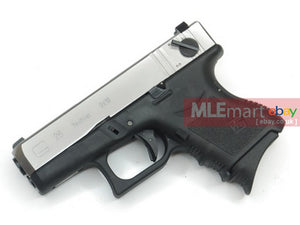 WE Metal Slide G26 GBB Pistol Full Auto Ver. (Silver) Type A - MLEmart.com