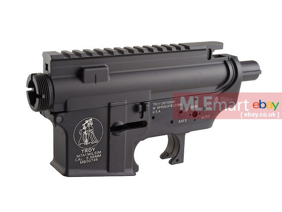 MLEmart.com - Madbull M4 Metal Receiver ver.2 w/ self retaining pins and shortened stock tube (Troy Marking)