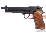 WE M92 Long Version with Brown Grip (Black) no marking - MLEmart.com