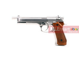 WE Metal M92F GBB Pistol with Long barrel (Silver) - MLEmart.com