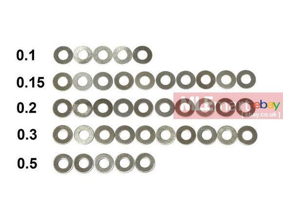 Wii Tech Washers (0.1x5, 0.15x10, 0.2x10, 0.3x10, 0.5x5) - MLEmart.com