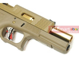 WE G17 GBB Pistol (Tan Slide, Tan Frame, Silver Barrel) - MLEmart.com