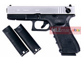 WE G18C Rail Steel Silde GBB Pistol (Sliver Slide) - MLEmart.com