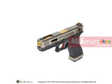 WE G18C GBB Pistol (Silver Slide,Black Frame,Gold Barrel) - MLEmart.com