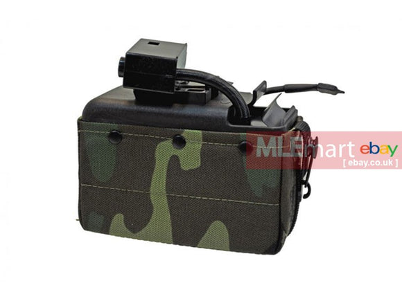 MLEmart.com - MAG 2500rds Cartridge Drum Pouch Magazine for CA/TOP M249 (Woodland Camo)