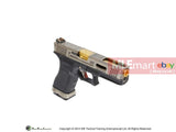 WE G17 GBB Pistol (Silver Slide, Black Frame, Glod Barrel) - MLEmart.com