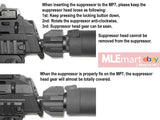 Wii Tech MP7 (T. Marui) Suppressor (USA) and  6.03 barrel set - MLEmart.com