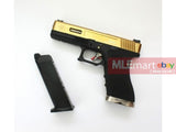 WE G17 GBB Pistol (Gold Slide, Black Frame, Silver Barrel) - MLEmart.com