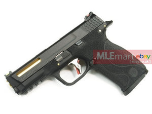 WE N&P XW40 Force Stealth Slide BIG BIRD with Gold Barrel GBB - Black - MLEmart.com