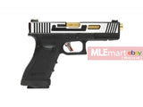 WE Two stage Slide G17 GBB Pistol (Gold Barrel , Black Frame) - MLEmart.com