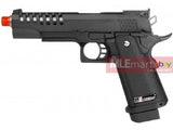 WE Metal Slide HI-CAPA 5.1 GBB Pistol (14 hole slide, Black) - MLEmart.com