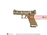 WE G17 GBB Pistol (Silver Slide, Tan Frame, Glod Barrel) - MLEmart.com