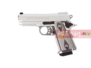 WE Baby Hi-Capa 3.8 Type 8 Full Metal GBB Pistol - Sliver - MLEmart.com