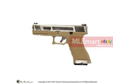 WE G17 GBB Pistol (Silver Slide, Tan Frame, Silver Barrel) - MLEmart.com