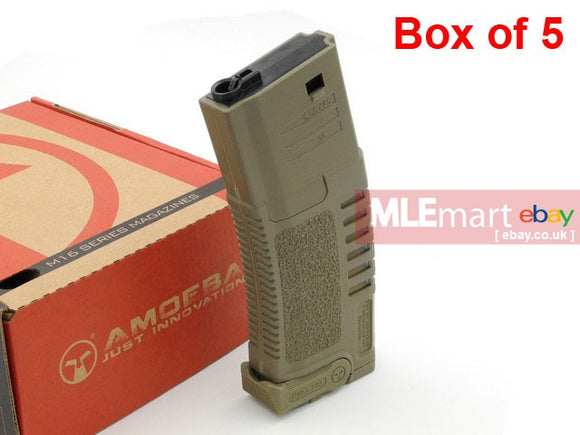 Ares Amoeba Polymer 140 rds Magazines for M4/M16 AEG - DE (5 pcs / Box) - MLEmart.com