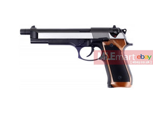 WE Metal M92F GBB Pistol w/Long barrel (2-tone slide & Ext Grip) - MLEmart.com