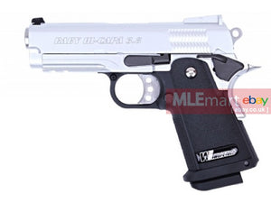 WE Baby HI-CAPA 3.8 Type 7 Full Metal GBB Pistol - Sliver - MLEmart.com