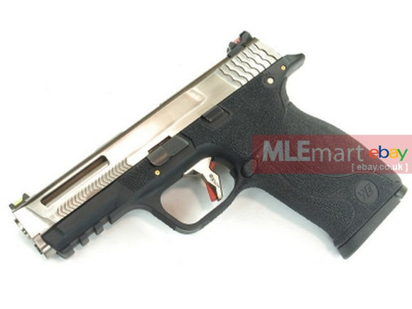 WE N&P XW40 Force Stealth Slide BIG BIRD with Silver Barrel GBB - 2 Tone - MLEmart.com