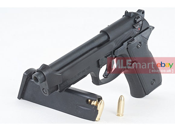 Blackcat Airsoft Min Model Gun M92F (Shell Ejection) - Black - MLEmart.com