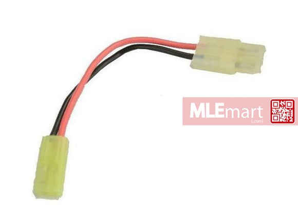 Cyma AEG Battery Wire Connector Converter (Tamiya Large-M to Mini-F) - MLEmart.com