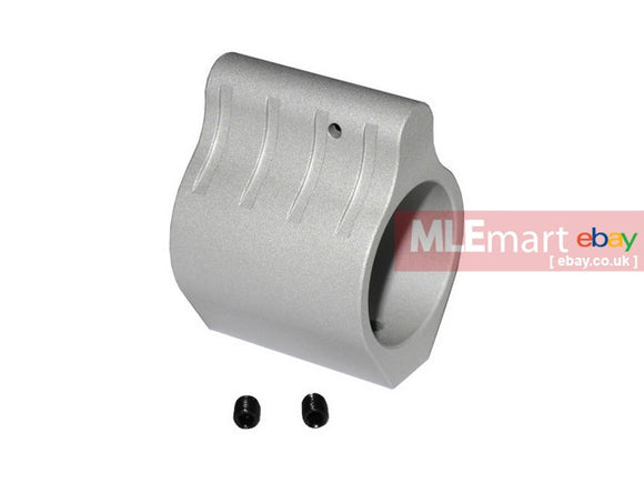 Wii Tech M4 (T.Marui) CNC Aluminium Low Profile Gas Block style 1 (Silver colour) - MLEmart.com