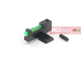 SCB Airsoft Optical Fiber Front Sight with Lock for TM Marui / KJ Works Hi-Capa Series GBB - MLEmart.com