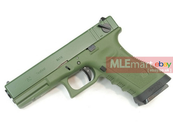 WE Metal Slide G18C GBB Pistol (OD) - MLEmart.com