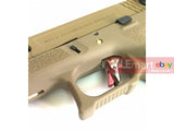 WE G18C GBB Pistol (Tan Slide, Tan Frame, Silver Barrel) - MLEmart.com