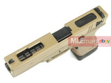 WE G18C GBB Pistol (Tan Slide, Tan Frame, Black Barrel) - MLEmart.com