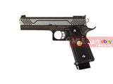 WE Hi-Capa 5.1 Dragon Type M Full Metal GBB Pistol - Silver - MLEmart.com