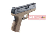 WE XDM-45ACP Compact 3.8GBB Pistol with Single magazine version - Tan - MLEmart.com