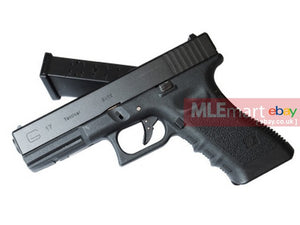 WE G17 Rail Metal Silde GBB Pistol (BK) - MLEmart.com