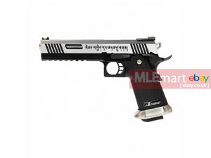 WE HI-CAPA 6 Inch IREX GBB SV-Force Pistol (2-Tone , Silver Barrel, With Marking Slide) - MLEmart.com