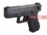 WE Metal Slide G23C Gen4 Fully/Semi Auto GBB Pistol -Black - MLEmart.com